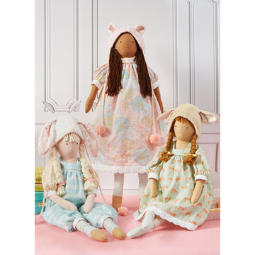 Simplicity Sewing Pattern S9621 LANKY PLUSH DOLLS AND CLOTHES BY ELAINE HEIGL DESIGNS - 0