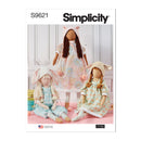 Simplicity Sewing Pattern S9621 LANKY PLUSH DOLLS AND CLOTHES BY ELAINE HEIGL DESIGNS-1
