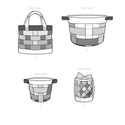 Simplicity Sewing Pattern S9623 FABRIC BASKETS BY CARLA REISS DESIGN