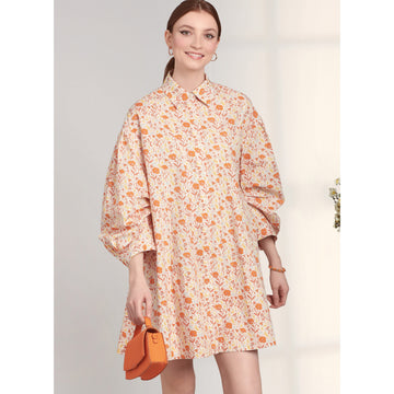Simplicity Sewing Pattern S9641 MISSES' BUTTON DOWN DRESS - 0
