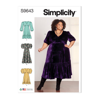 Simplicity Sewing Pattern S9643 WOMEN'S DRESS