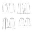 Simplicity Sewing Pattern S9648 MISSES' SKIRTS-7