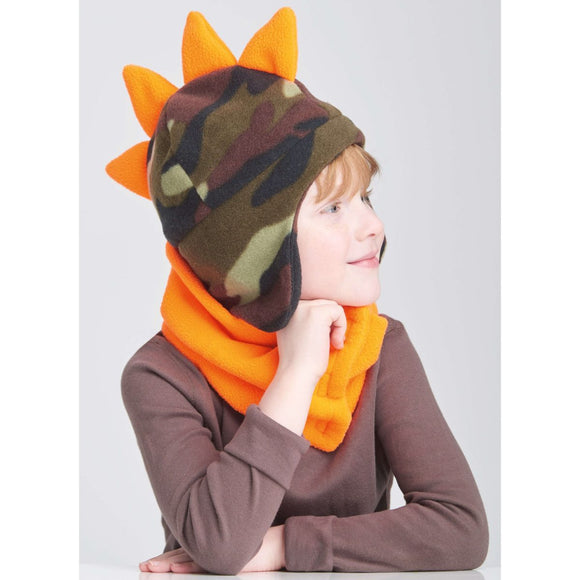 Patrón de costura Simplicity S9657 GORROS Y MANOPLAS PARA NIÑOS EN TALLAS SML Y BUFANDAS CON CAPUCHA