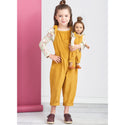 Simplicity Sewing Pattern S9661 CHILDREN'S KNIT TOPS, OVERALLS, AND JUMPER AND DOLL CLOTHES FOR 18" DOLL