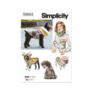 Simplicity Sewing Pattern S9663 PET COATS WITH OPTIONAL HOODS AND COWLS IN SIZES S-M-L AND ADULT COWL-1