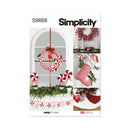 Simplicity Sewing Pattern S9668 CHRISTMAS DƒCOR-1