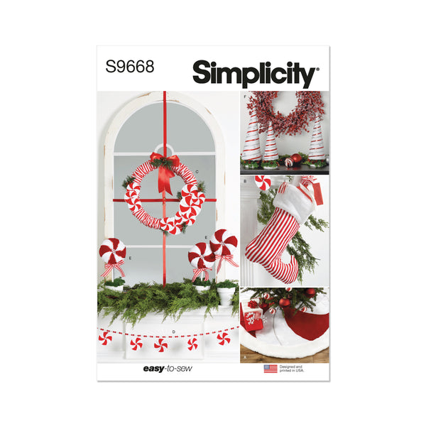 Simplicity Sewing Pattern S9668 CHRISTMAS DƒCOR