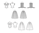 Simplicity Sewing Pattern S9676 MISSES' VINTAGE TWO-PIECE DRESSES-4