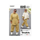 Simplicity Sewing Pattern S9687 MISSES' JACKET, PONCHO AND PANTS BY MIMI G-1