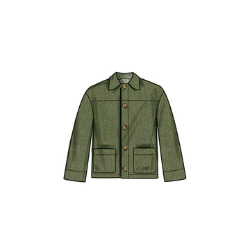 Simplicity Sewing Pattern S9694 BOYS' AND MEN'S JACKET, VEST, HAT AND CROSSBODY BAG - 0