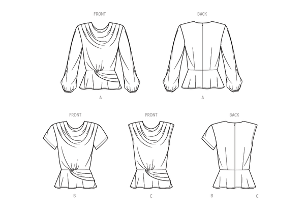 Simplicity Sewing Pattern S9706 MISSES' TOPS