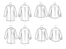 Simplicity Sewing Pattern S9707 MISSES' SHIRTS-3