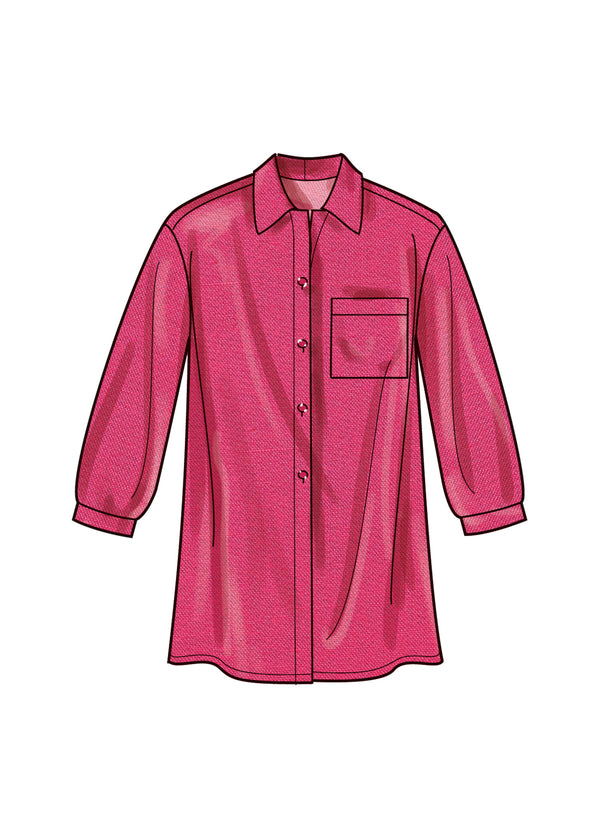 Simplicity Sewing Pattern S9708 WOMEN'S SHIRTS