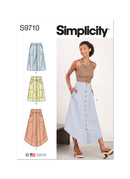 Simplicity Sewing Pattern S9710 MISSES' SKIRTS-1