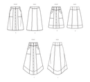 Simplicity Sewing Pattern S9710 MISSES' SKIRTS-7