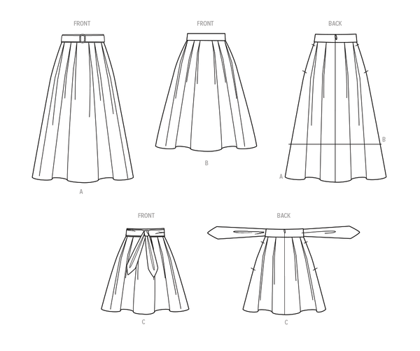 Simplicity Sewing Pattern S9712 WOMEN'S SKIRTS