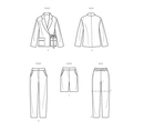 Simplicity Sewing Pattern S9714 MISSES' JACKET, PANTS AND SHORTS BY MIMI G STYLE-6
