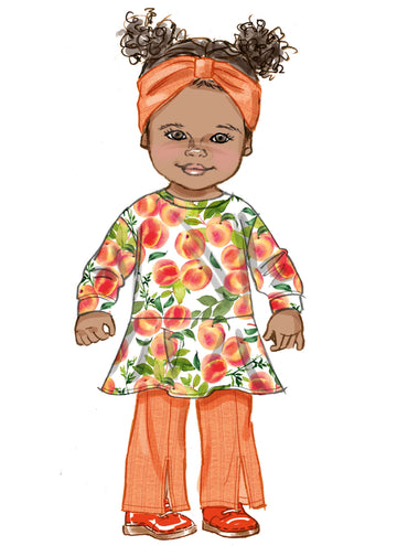 Simplicity Sewing Pattern S9720 BABIES' KNIT DRESS, TOP, PANTS, HAT AND HEADBAND IN SIZES S-M-L - 0