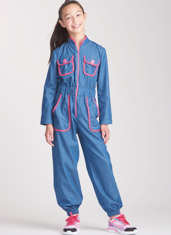 Simplicity Sewing Pattern S9722 CHILDREN'S AND GIRLS' JUMPSUIT, ROMPER AND DRESS