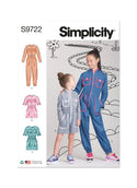 Simplicity Sewing Pattern S9722 CHILDREN'S AND GIRLS' JUMPSUIT, ROMPER AND DRESS