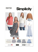 Simplicity Sewing Pattern S9730 MISSES' LAYERING SLIPS BY ELAINE HEIGL DESIGNS-1