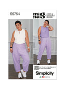 Simplicity Sewing Pattern S9754 MISSES' TOPS AND CARGO PANTS BY MIMI G STYLE-1