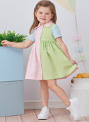 Simplicity Sewing Pattern S9760 TODDLERS' DRESS WITH SLEEVE VARIATIONS-2