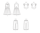 Simplicity Sewing Pattern S9761 CHILDREN'S AND GIRLS' DRESS, TOP AND PANTS-9