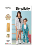 Simplicity Sewing Pattern S9762 CHILDREN'S AND GIRLS' JACKET, PANTS AND SHORTS FOR AMERICAN SEWING GUILD