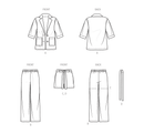 Simplicity Sewing Pattern S9762 CHILDREN'S AND GIRLS' JACKET, PANTS AND SHORTS FOR AMERICAN SEWING GUILD-11