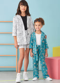 Simplicity Sewing Pattern S9762 CHILDREN'S AND GIRLS' JACKET, PANTS AND SHORTS FOR AMERICAN SEWING GUILD