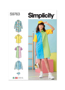 Simplicity Sewing Pattern S9763 GIRLS' SHIRTDRESSES, SHIRTS AND HAT-1