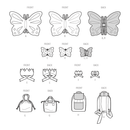 Simplicity Sewing Pattern S9765 CHILDREN'S WINGS IN SIZES S-M-L, CROWN, TOTE, BACKPACK AND WINGS AND CROWN FOR DOLL OR PLUSH ANIMALS BY LAURA ASHLEY-7