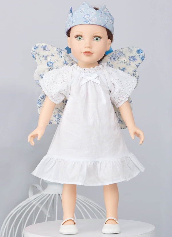 Simplicity Sewing Pattern S9765 CHILDREN'S WINGS IN SIZES S-M-L, CROWN, TOTE, BACKPACK AND WINGS AND CROWN FOR DOLL OR PLUSH ANIMALS BY LAURA ASHLEY