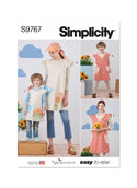 Simplicity Sewing Pattern S9767 CHILDREN'S AND MISSES' WRAP AROUND APRON AND SCARF HAT BY RUBY JEAN'S CLOSET