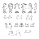 Simplicity Sewing Pattern S9770 14 1/2" CLOTH DOLLS AND CLOTHES BY LONGIA MILLER-3