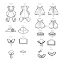 Simplicity Sewing Pattern S9771 PLUSH BEAR WITH CLOTHES AND HATS BY LAURA ASHLEY-5