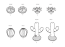 Simplicity Sewing Pattern S9772 DECORATIVE SUCCULENT AND CACTUS PLUSH PILLOWS BY CARLA REISS DESIGN-5