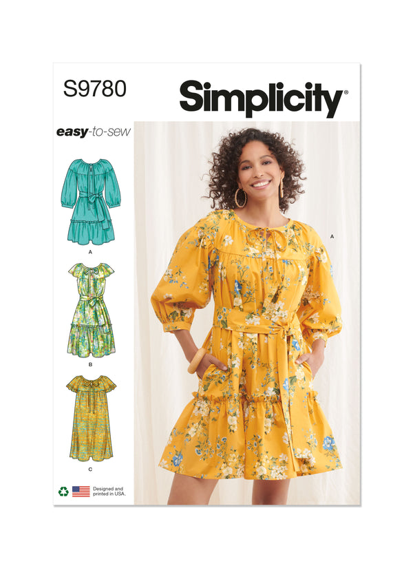 Simplicity Sewing Pattern S9780 MISSES' DRESSES