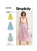 Simplicity Sewing Pattern S9786 MISSES' SKIRT WITH HEMLINE VARIATIONS-1
