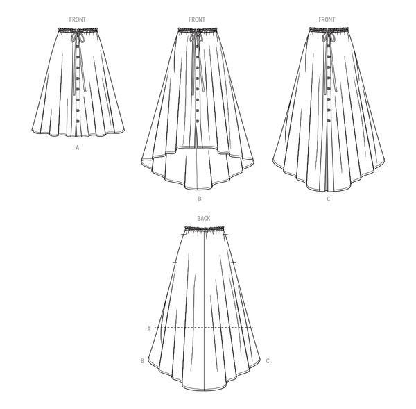 Simplicity Sewing Pattern S9786 MISSES' SKIRT WITH HEMLINE VARIATIONS