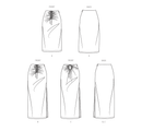 Simplicity Sewing Pattern S9788 MISSES' KNIT SKIRTS IN TWO LENGTHS-8