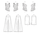 Simplicity Sewing Pattern S9789 MISSES KNIT TOPS, PANTS AND SKIRT-8
