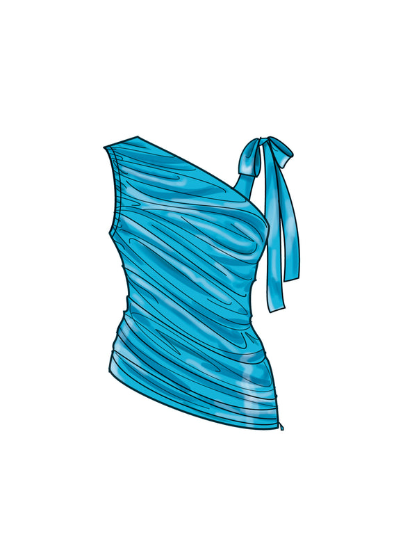 Patrón de costura Simplicity S9790 TOPS, PANTALONES Y FALDAS DE PUNTO PARA MUJER