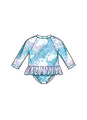 Simplicity Sewing Pattern S9796 BABIES' SWIMSUITS WITH RASH GUARD AND HEADBAND IN ONE SIZE