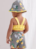 Simplicity Sewing Pattern S9797 TODDLERS' TOPS, SKORT, PANTS AND HAT IN THREE SIZES