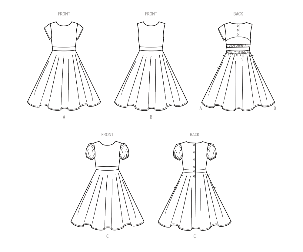 Simplicity Sewing Pattern S9799 CHILDREN'S AND GIRLS' DRESSES