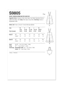 Simplicity Sewing Pattern S9805 MISSES' PINAFORE APRONS AND TOTE IN ONE SIZE-8