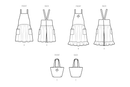 Simplicity Sewing Pattern S9805 MISSES' PINAFORE APRONS AND TOTE IN ONE SIZE-7
