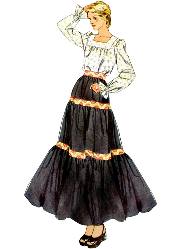 Simplicity Sewing Pattern S9816 MISSES' BLOUSE AND SKIRTS